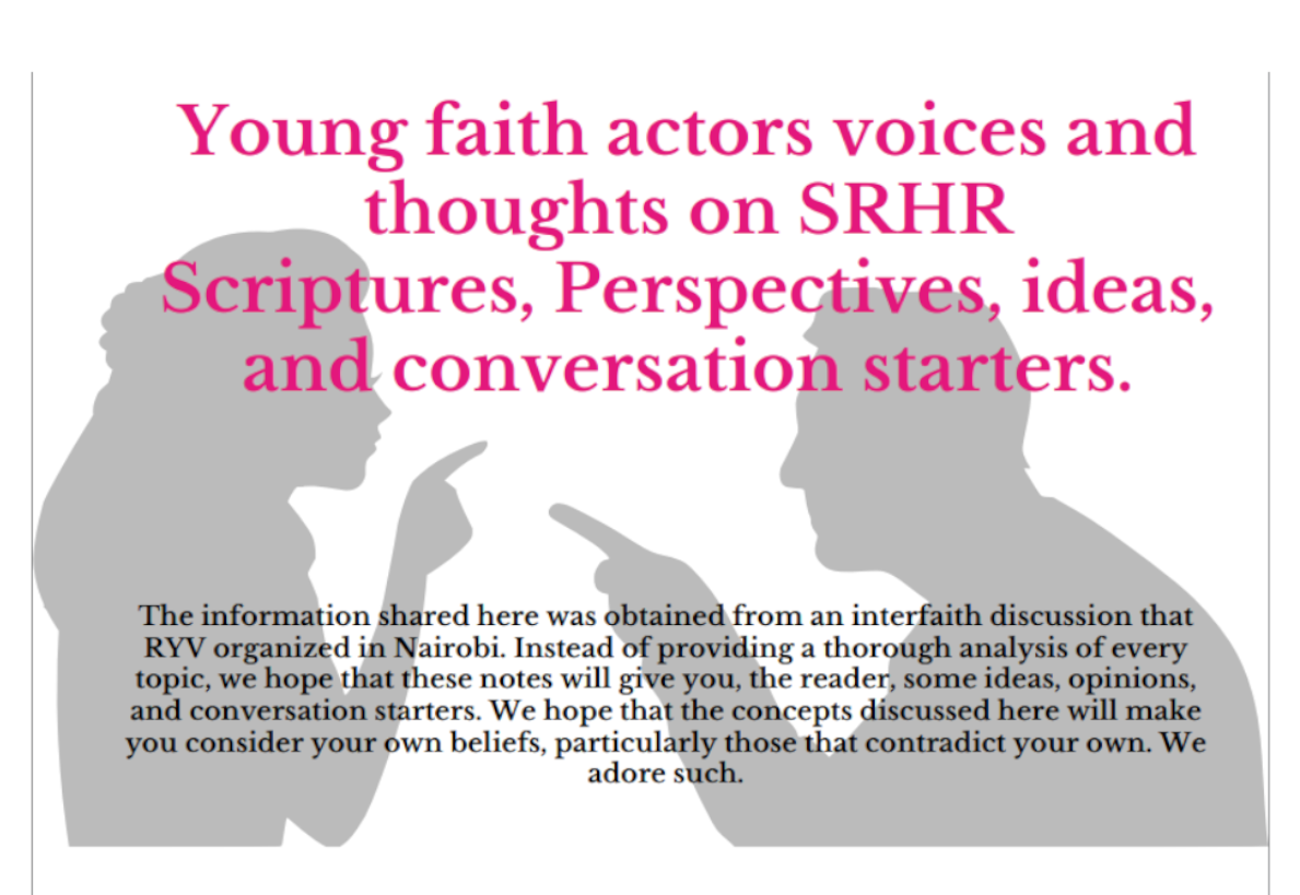 Young faith actors